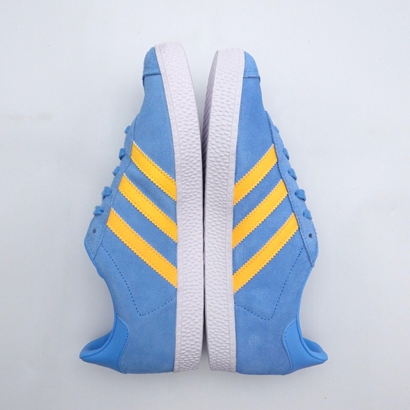 adidas Originals Gazelle Blue and Yellow Sneakers - Picture 11 of 12